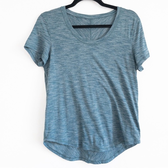 Lululemon Blue Meant To Move Short Sleeve Top - Picture 5 of 13